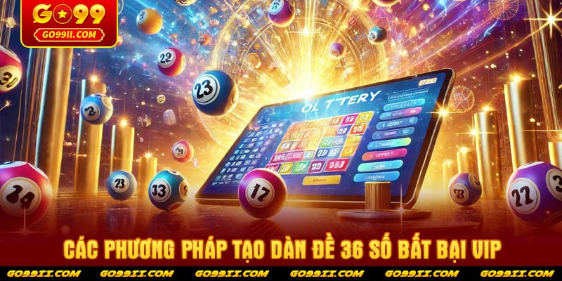 Các phương pháp tạo dàn đề 36 số bất bại vip